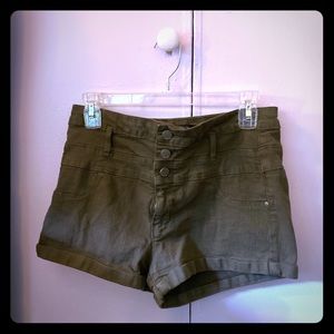 Green shorts